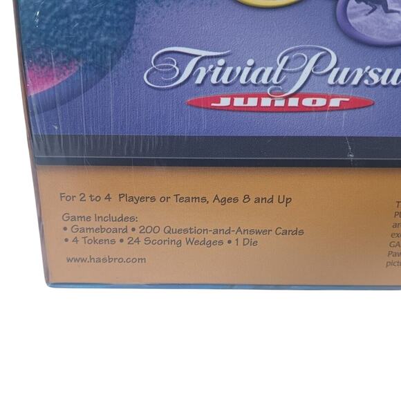 Trivial Pursuit Junior 5th Edition Hasbro Trivia Board Game Family Kids SEALED - Picture 4 of 4